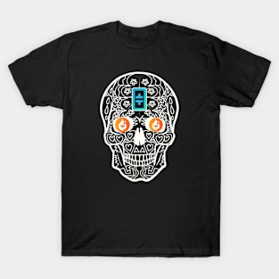 Theta Hodl Crypto Cryptocurrency Tfuel Sugar Skull Logo T-Shirt